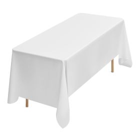 VEVOR White Tablecloths for Rectangle Tables, 10 Pack, 70 x 120 Inches, Reusable and Machine Washable Table Clothes