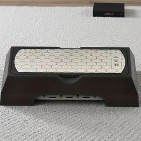 Diamond Double-sided Sharpening Stone 400#/1000# with Coarse And Fine Grit And Non-slip Base - Suitable for Kitchen Knives, Chisels, Axes