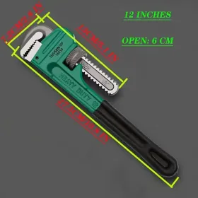 8/12/14/18 Inch Professional Multi-Size Pipe Wrench - Heavy Duty Plumbing Tool For Industrial Repair, Automotive & Home Use, Ergonomic Grip, Anti (Option: 12lnches)