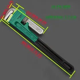 8/12/14/18 Inch Professional Multi-Size Pipe Wrench - Heavy Duty Plumbing Tool For Industrial Repair, Automotive & Home Use, Ergonomic Grip, Anti (Option: 18lnches)